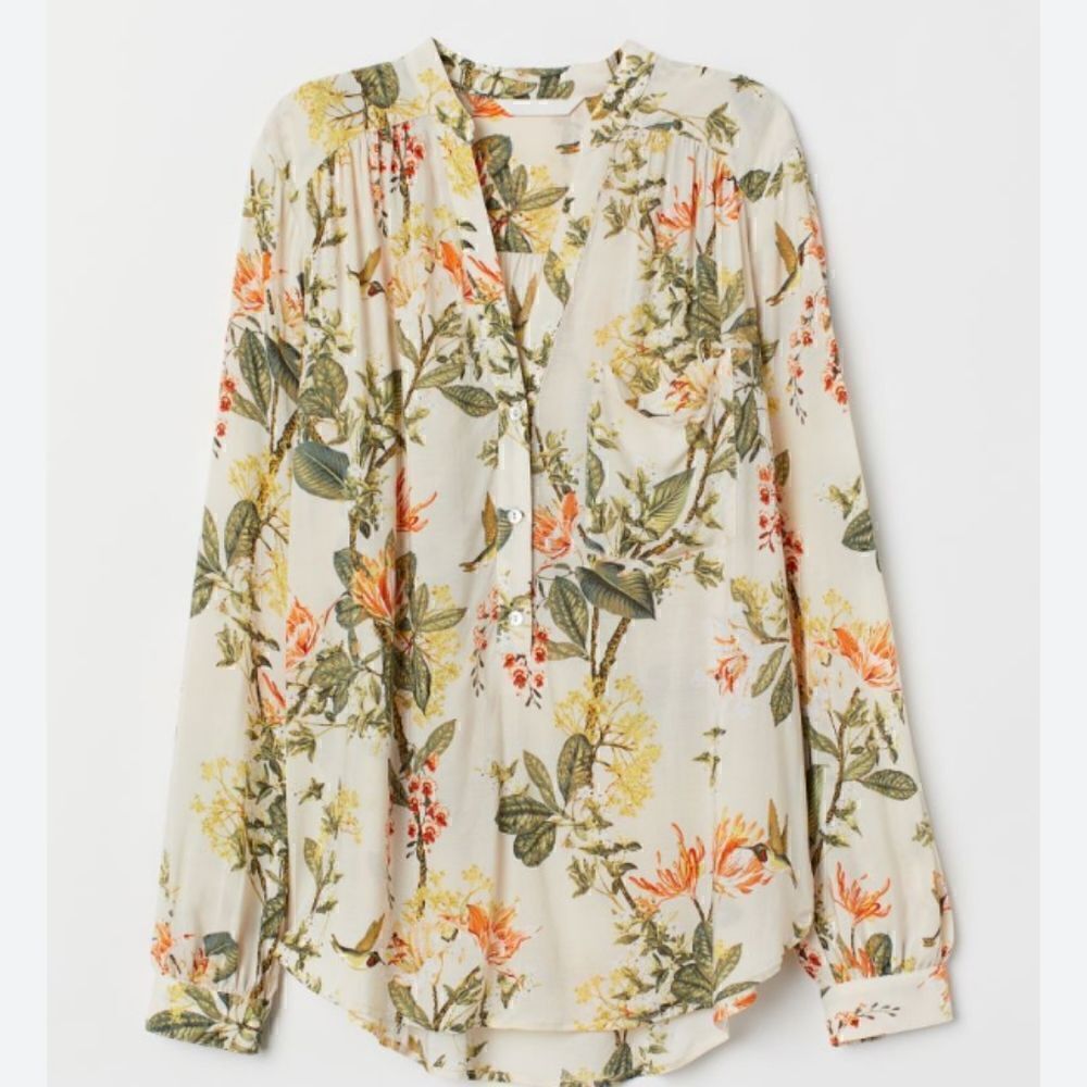 H&M Sz 8 floral blouse